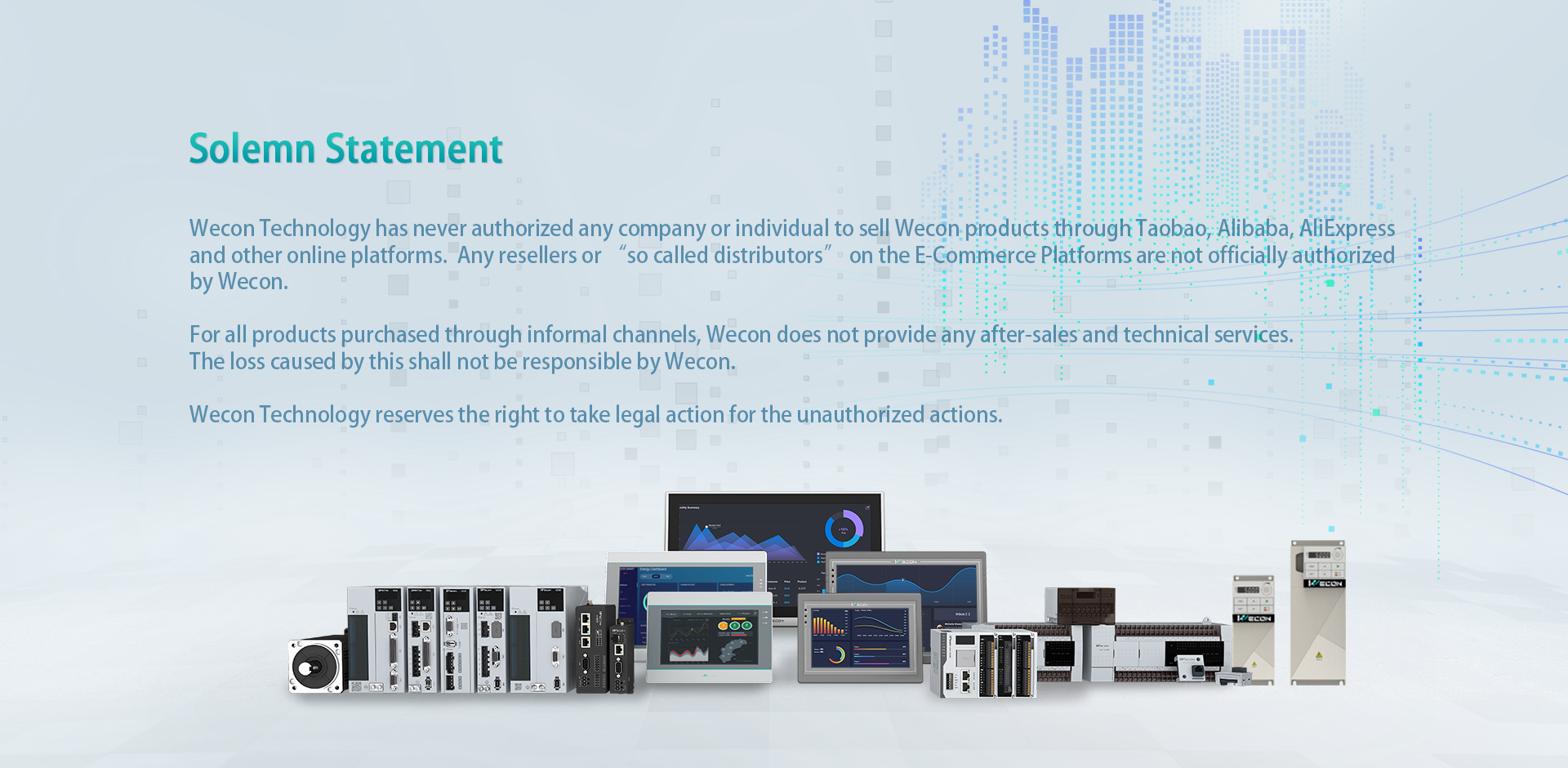 Wecon HMI Product Range
